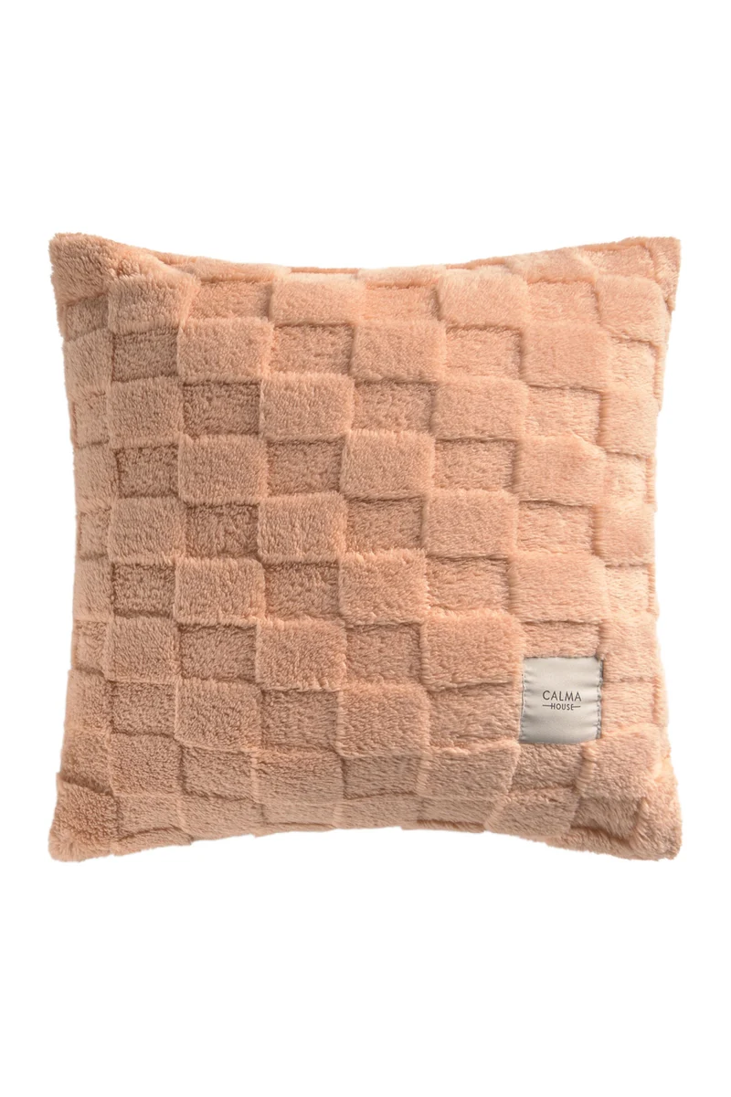 Calma House Kussenhoes Damero - Roze - 45x45