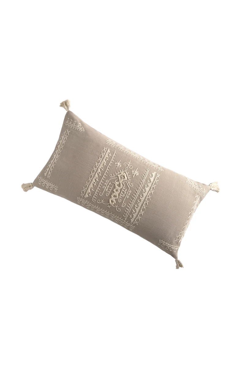 Calma House Kussenhoes Traste - Steenkleur - 30x60