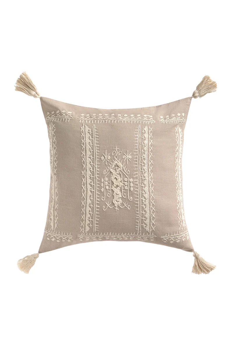 Calma House Kussenhoes Traste - Steenkleur - 45x45