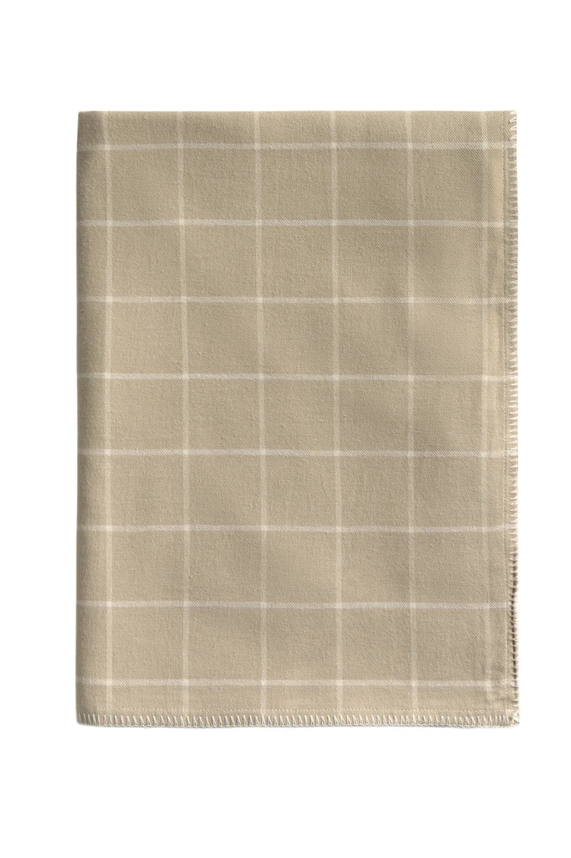 Calma House Plaid Tuka - Steenkleur - 120x180