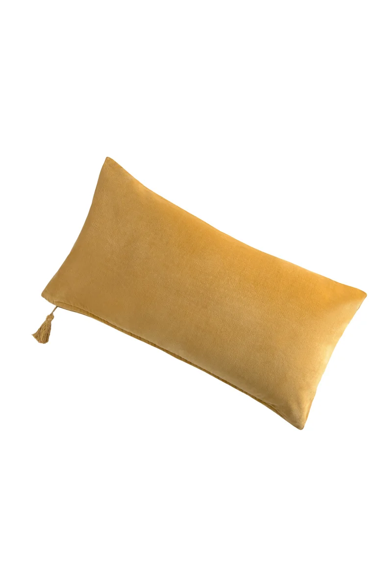 Calma House Kussenhoes Velour - Mosterd - 30x60