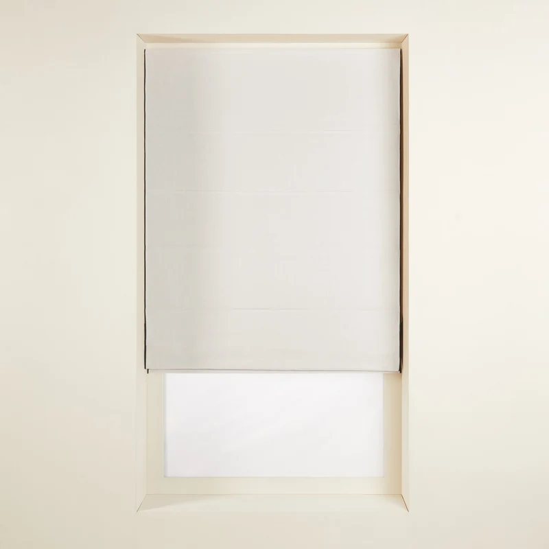 Madura Verduisteringsrolgordijn Carlina kalksteen en zwarte hommel 80x220 cm