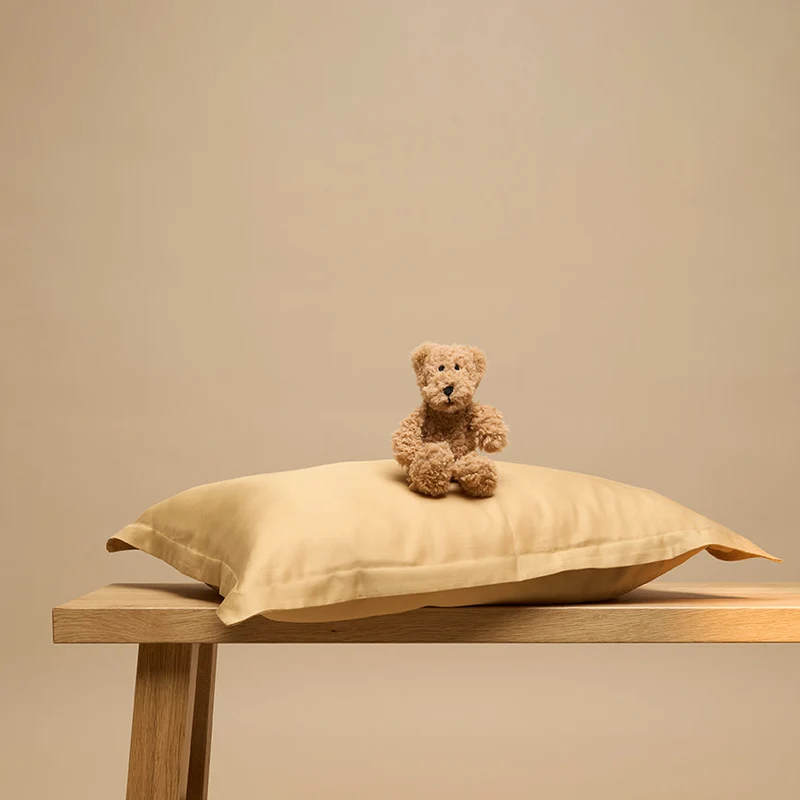 Coco & Cici - Kids - TENCEL Twill Kussensloop Okergeel - 50 x 60