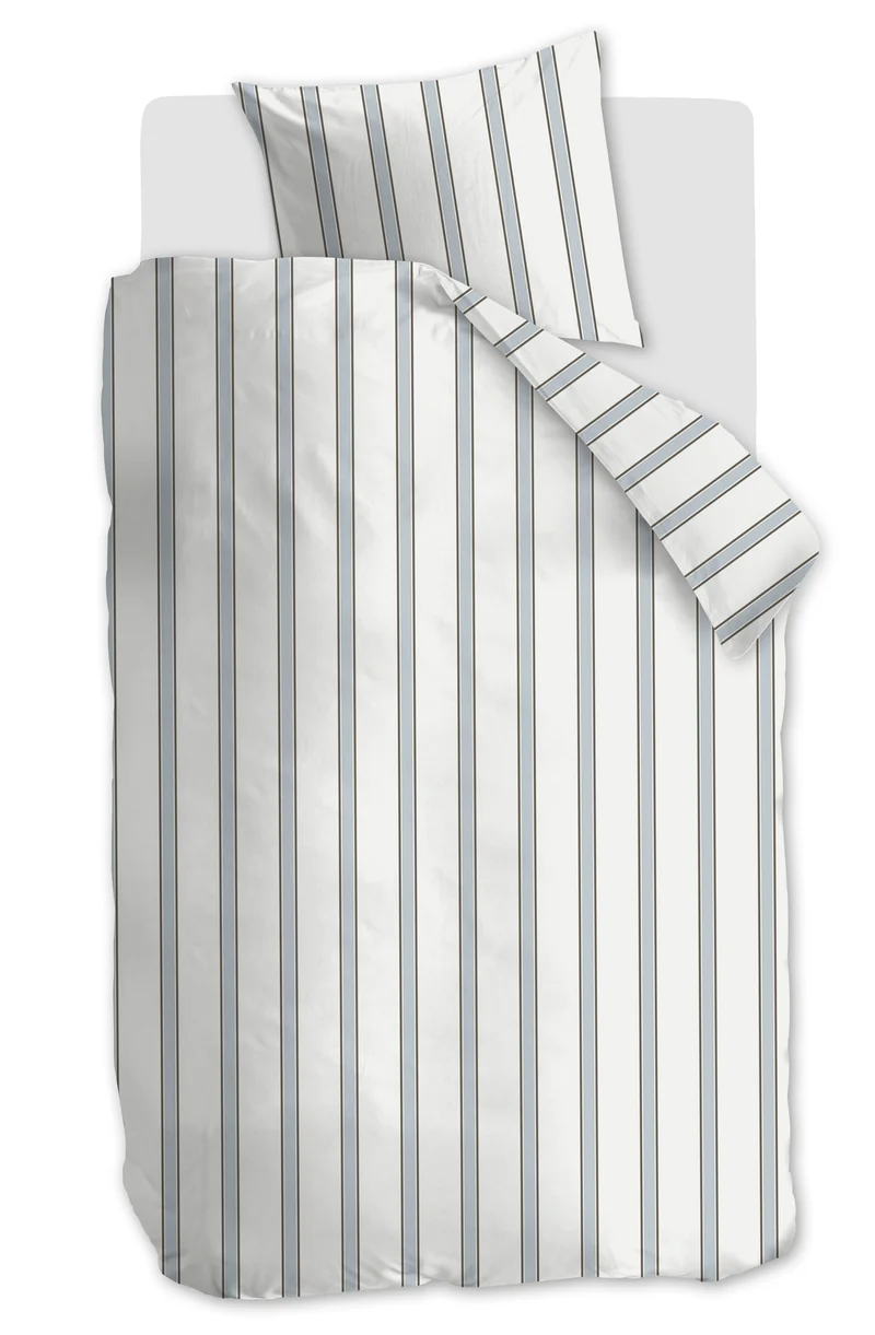 vtwonen Dekbedovertrek Fun Stripe - 140 x 220 cm - Blauw