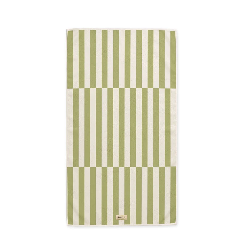 Walra - Strandlaken Salty Square - 100x180 cm - Groen