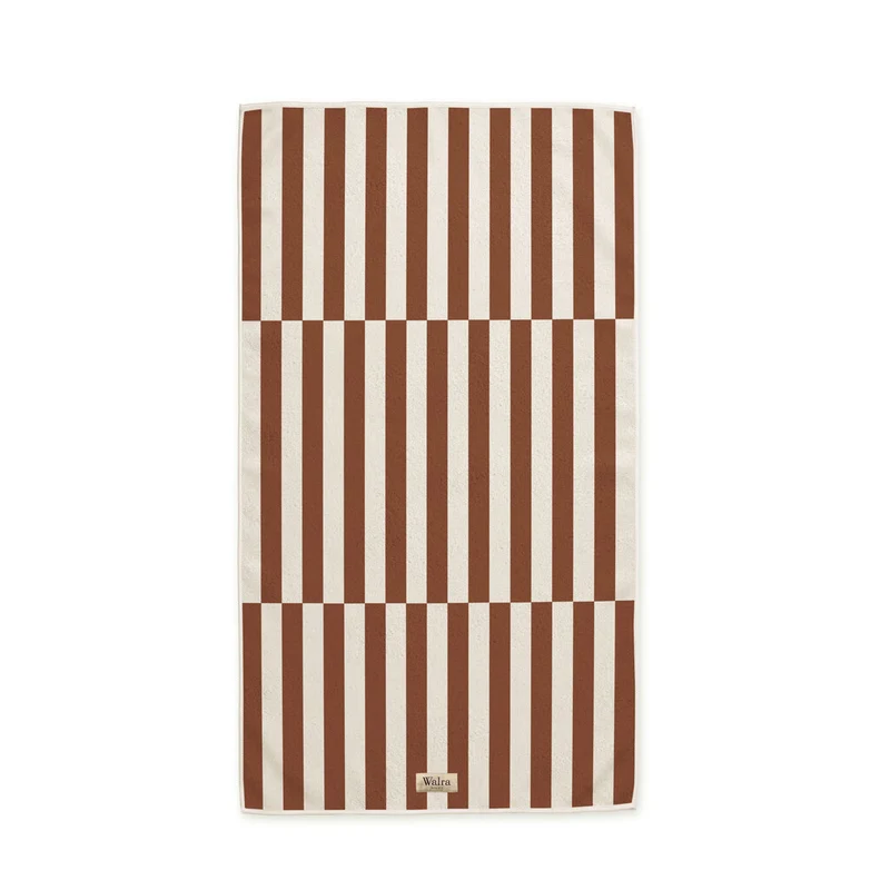 Walra - Strandlaken Salty Square - 100x180 cm - Bruin